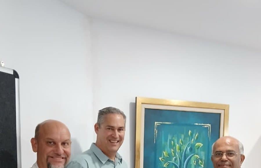 Dr. Phil Hull visiting Sousse International School